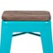 Flash Furniture 24" High Metal Indoor Counter Stool, Teal, PK4 4-ET-31320W-24-TL-R-GG - alternate 4